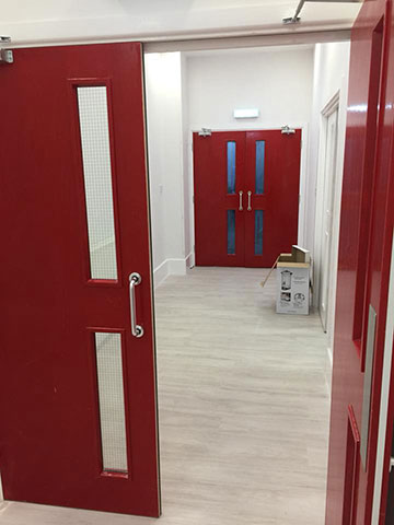 Corridor to main hall