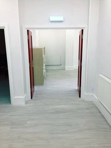 Entrance to craft room