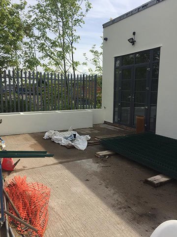 entrance door finished